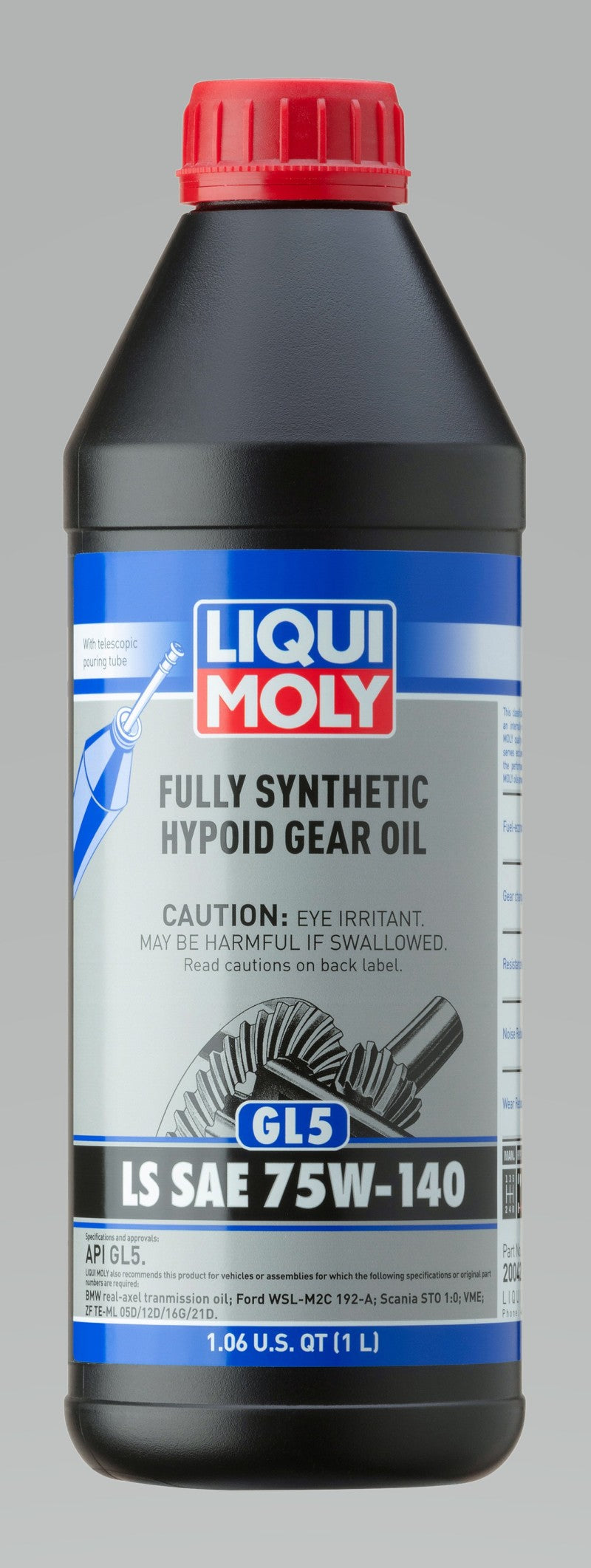 Load image into Gallery viewer, LIQUI MOLY 1L Fully Synthetic Hypoid Gear Oil (GL5) LS SAE 75W140
