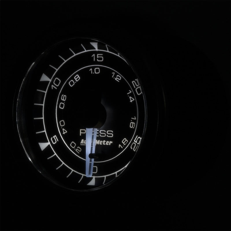 Load image into Gallery viewer, Autometer Chrono 2-1/16in 30PSI Pressure Gauge
