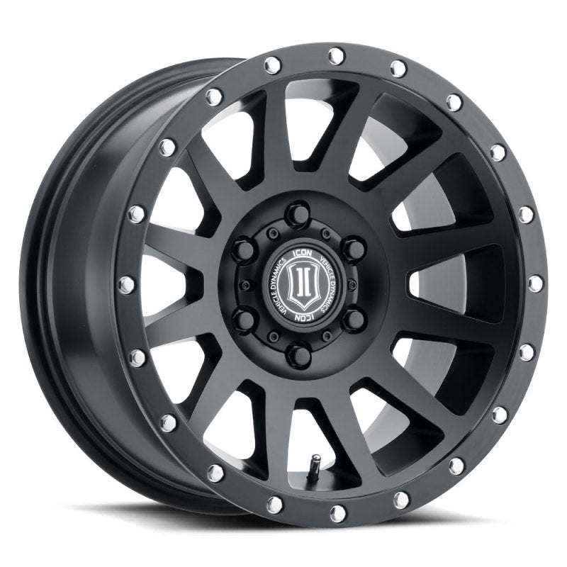 Load image into Gallery viewer, ICON Compression 18x9 6x5.5 0mm Offset 5in BS Satin Black Wheel
