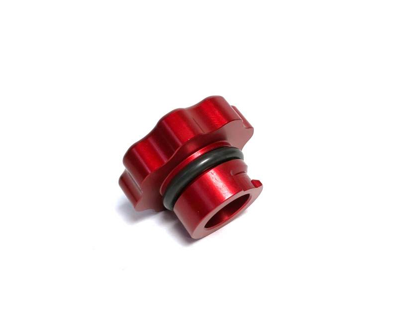 Load image into Gallery viewer, Fleece Performance 01-16 GM 2500/3500 Duramax Billet Oil Cap Cover - Red
