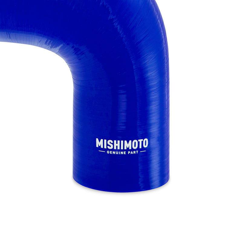 Load image into Gallery viewer, Mishimoto Silicone Reducer Coupler 90 Degree 2in to 3in - Blue
