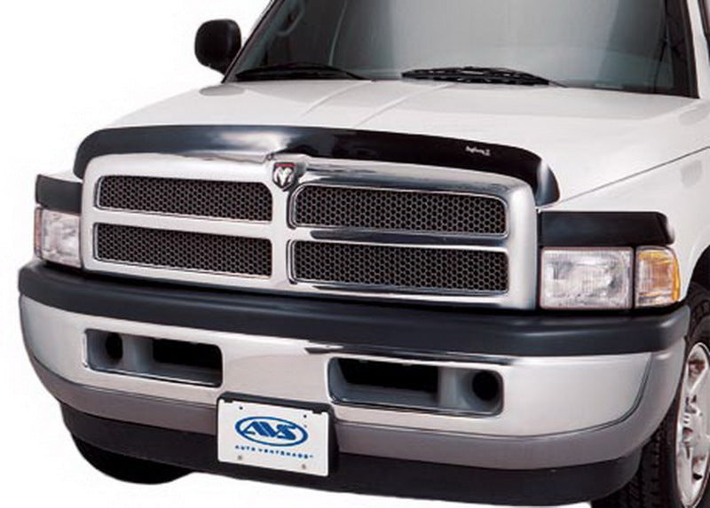 Load image into Gallery viewer, AVS 94-01 Dodge RAM 1500 Bugflector Deluxe 3pc Medium Profile Hood Shield - Smoke
