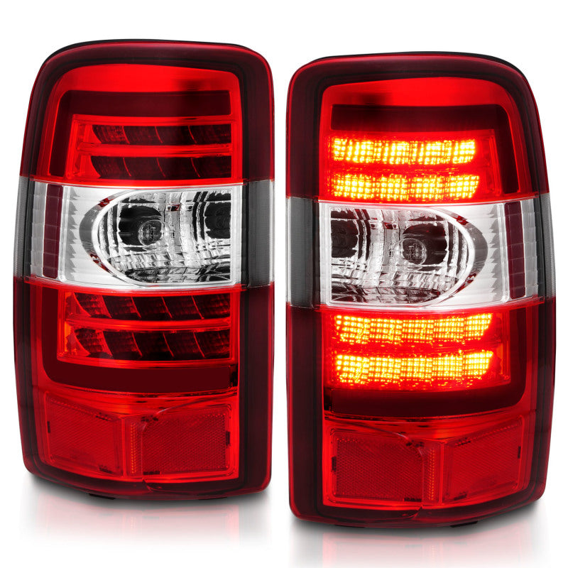 Load image into Gallery viewer, ANZO 2000-2006 Chevrolet Tahoe LED Tail Lights w/ Red Lens Chrome Housing
