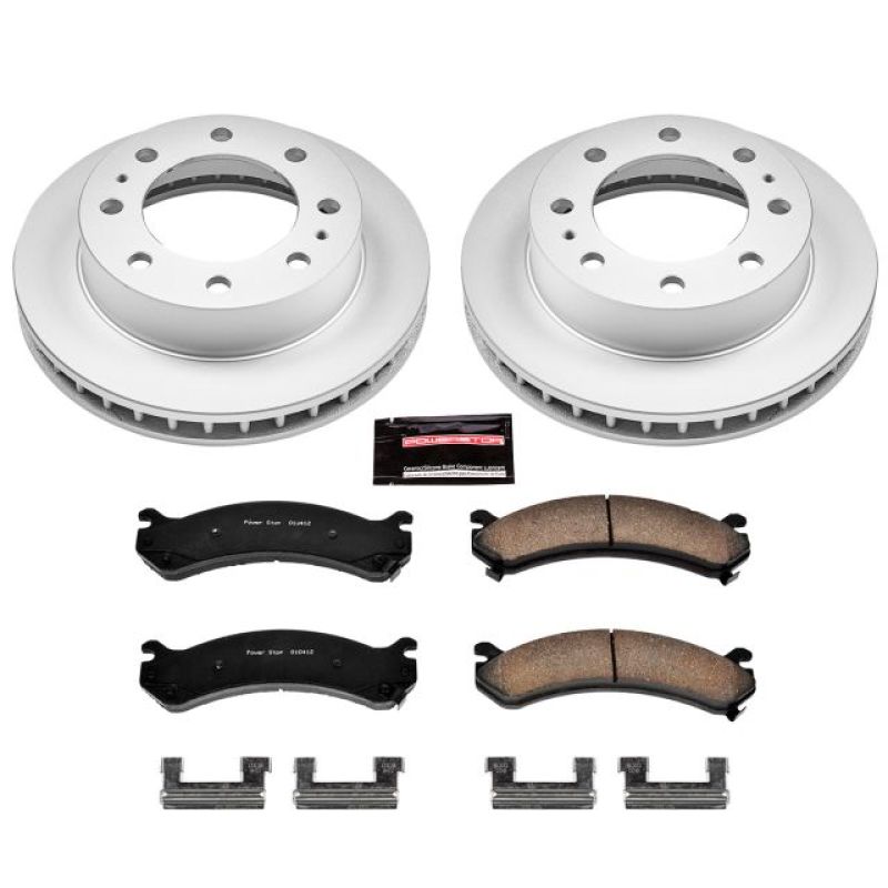 Load image into Gallery viewer, Power Stop 00-05 Cadillac DeVille Front Z17 Evolution Geomet Coated Brake Kit
