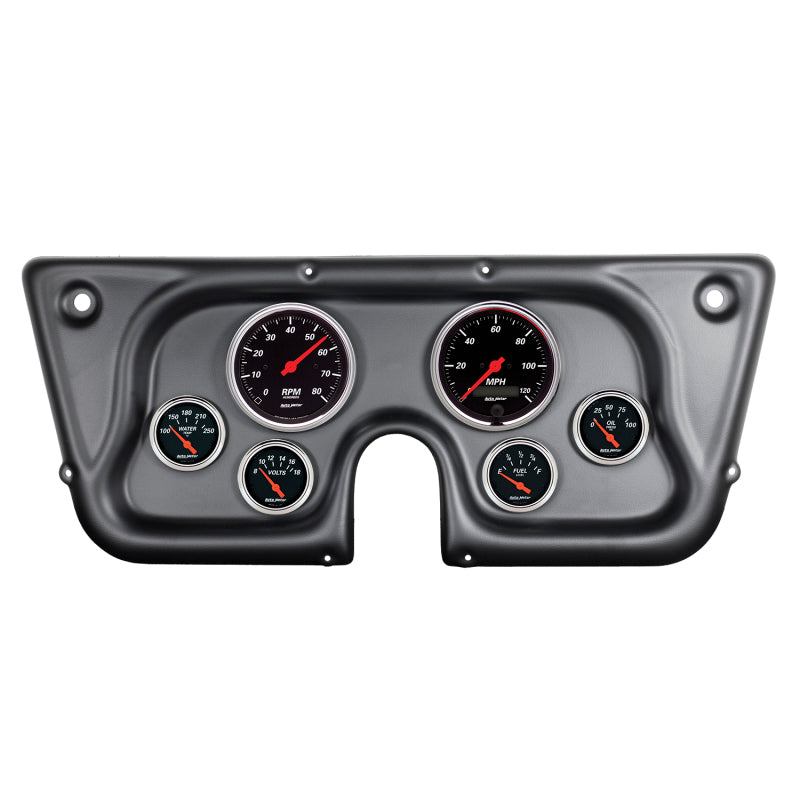 Load image into Gallery viewer, Autometer Designer Black 67-72 Chevy Truck C/K/K5/Suburban Dash Kit 6pc Tach/MPH/Fuel/Oil/WTMP/Volt
