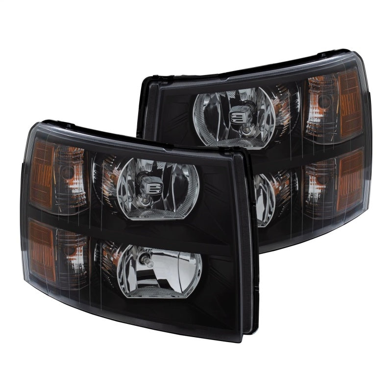 Load image into Gallery viewer, ANZO 2007-2013 Chevrolet Silverado Crystal Headlights Black
