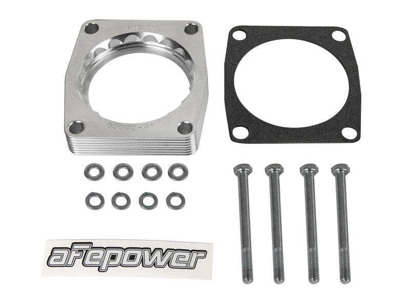 Load image into Gallery viewer, aFe Silver Bullet Throttle Body Spacer TBS 17-19 Nissan Patrol (Y61) I6-4.8L
