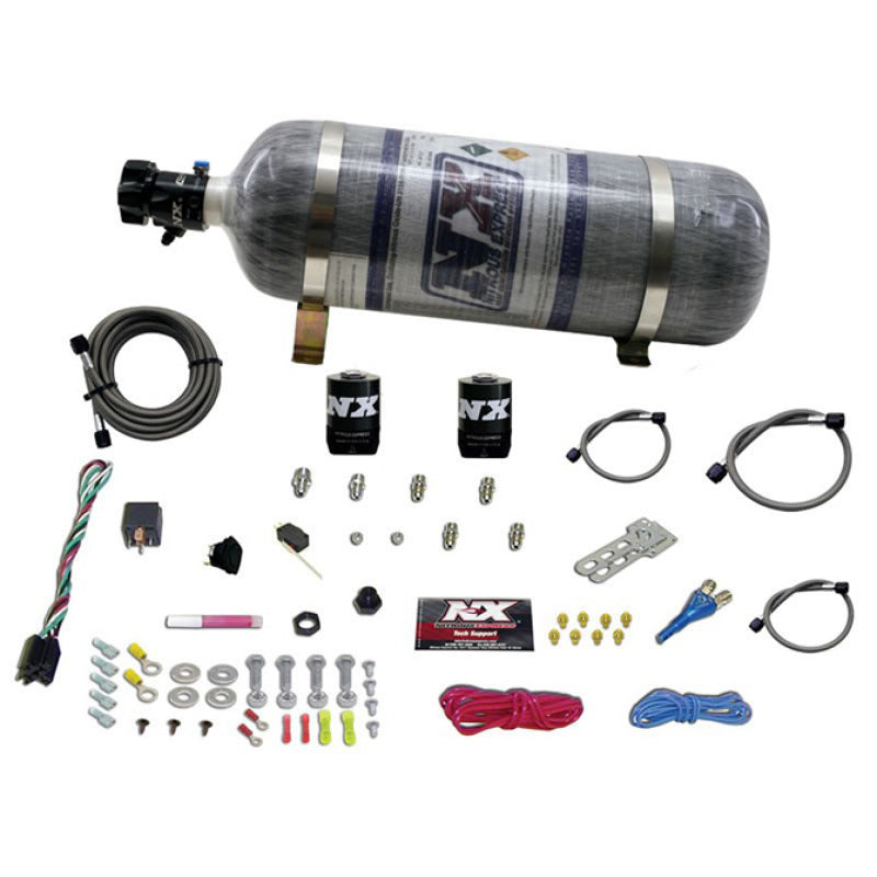 Load image into Gallery viewer, Nitrous Express Shark SHO 400 HP Single Nozzle Nitrous Kit w/Composite Bottle
