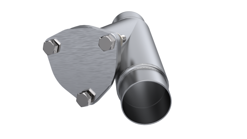 Load image into Gallery viewer, QTP 2.25in Weld-On QTEC Exhaust Cutout Y-Pipe
