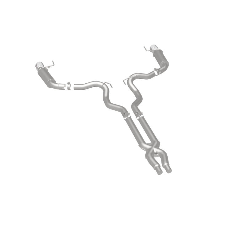 Load image into Gallery viewer, MagnaFlow Cat Back, SS, 3in, Competition, Dual Split Polished 4.5in Tips 2015 Ford Mustang GT V8 5.0
