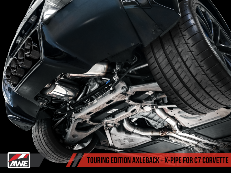Load image into Gallery viewer, AWE Tuning 14-19 Chevy Corvette C7 Z06/ZR1 (w/AFM) Track Edition Axle-Back Exhaust w/Chrome Tips
