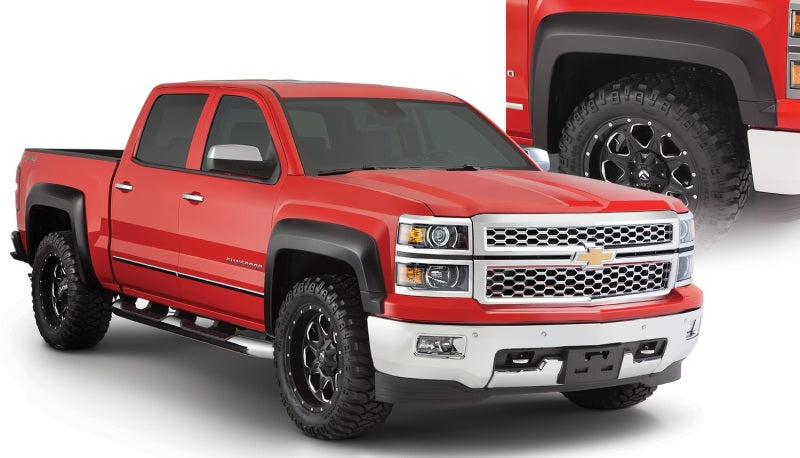 Load image into Gallery viewer, Bushwacker 14-16 Chevy Silverado 1500 Extend-A-Fender Style Flares 4pc - Black
