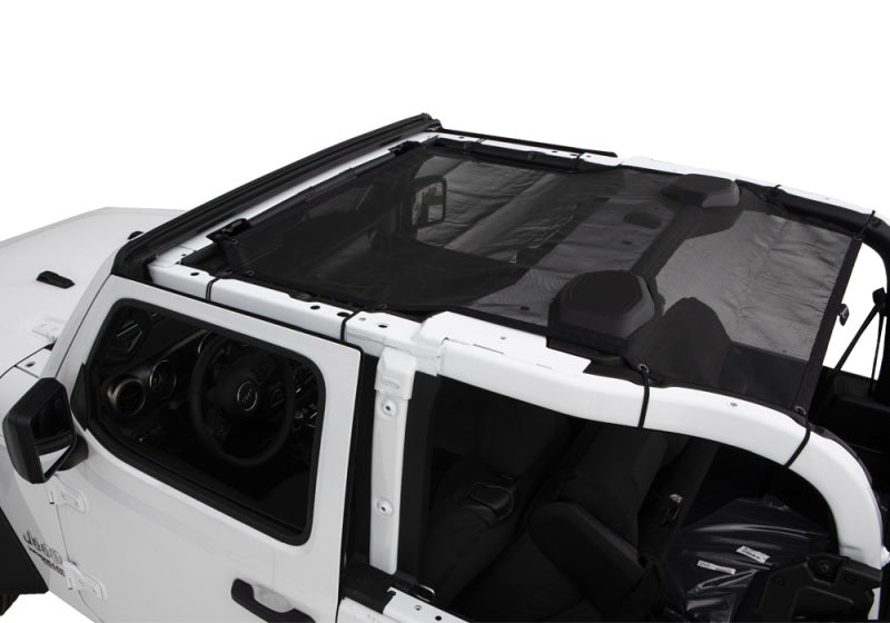 Load image into Gallery viewer, Rampage 2018-2019 Jeep Wrangler(JL) Sport 2-Door Mesh Shade Top - Black
