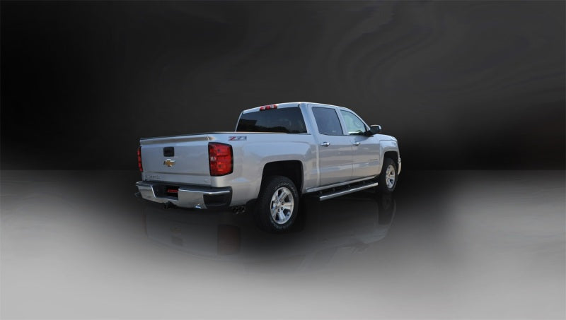 Load image into Gallery viewer, Corsa 14-19 GMC Sierra/Chevy Silv 1500 Reg. Cab/Std. Bed 5.3L V8 Black Sport Single Side CB Exhaust
