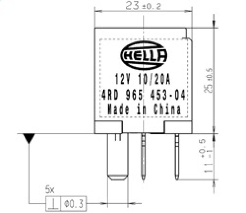 Load image into Gallery viewer, Hella Relay Micro Iso 5 Pole 12V Spst Res
