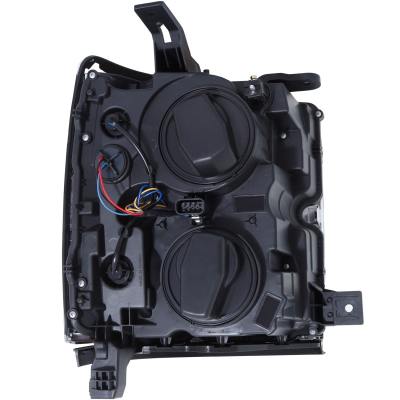 Load image into Gallery viewer, ANZO Projector Headlights 15-17 Chevrolet Silverado 2500HD / 3500HD Black w/ Black Rim
