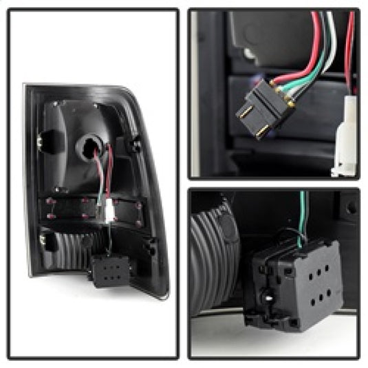 xTune Dodge Ram 1500 09-14 LED Tail Lights Incandescent Model Only Black Smoke ALT-JH-DR09-LED-BKSM