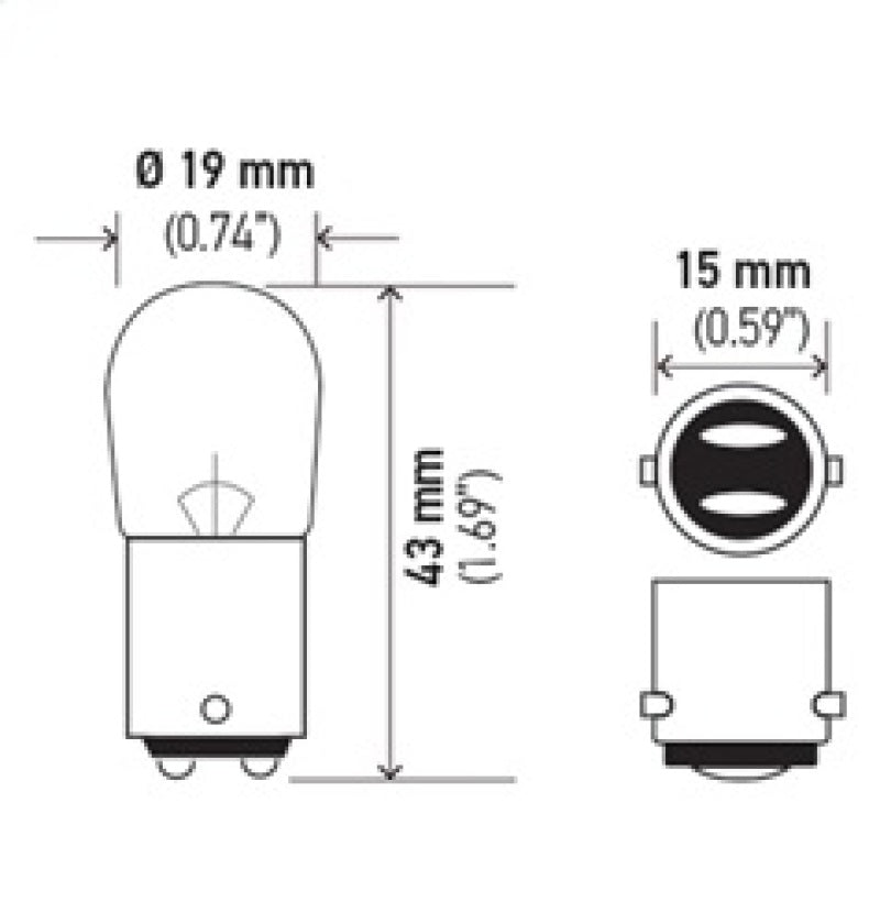 Load image into Gallery viewer, Hella Bulb 1004 12V 12/12W BA15d B6
