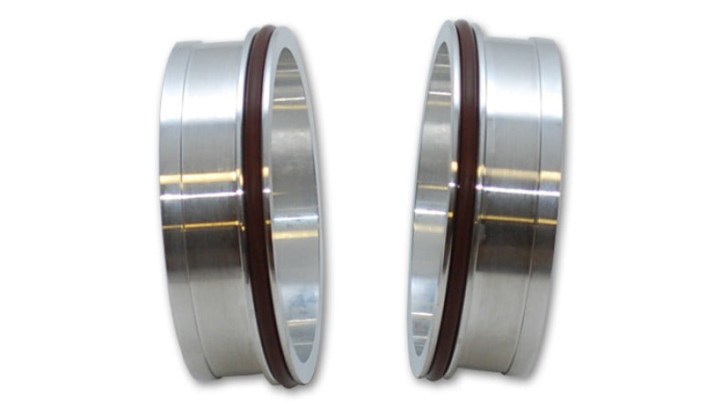 Load image into Gallery viewer, Vibrant Aluminum Weld Ferrules w/ O-Rings for 5in OD Tubing - Sold in Pairs
