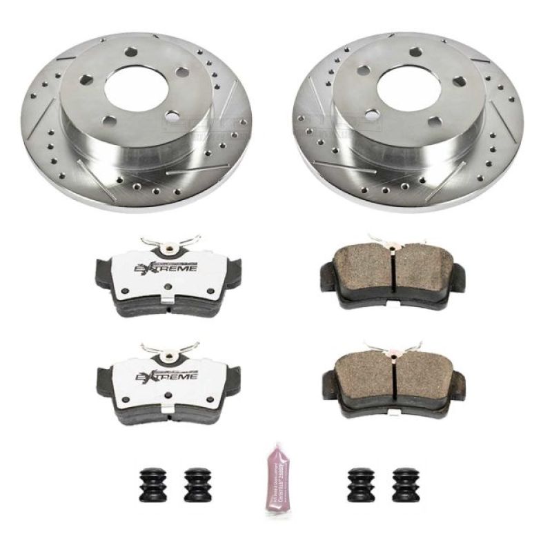 Load image into Gallery viewer, Power Stop 94-04 Ford Mustang Rear Z26 Street Warrior Brake Kit
