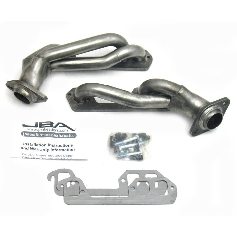 Load image into Gallery viewer, JBA 96-03 Dodge Truck 3.9L V6 1-1/2in Primary Raw 409SS Cat4Ward Header
