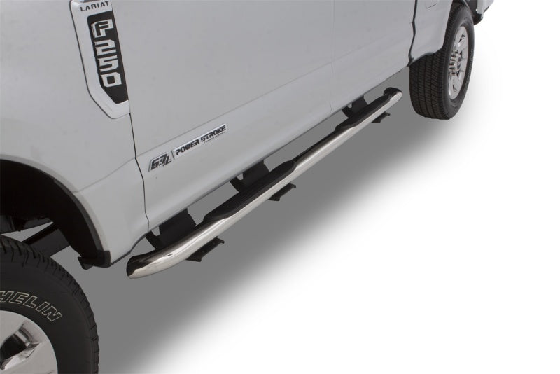 Load image into Gallery viewer, Lund 2019 Ford Ranger 3in. Round Bent SS Nerf Bars - Polished
