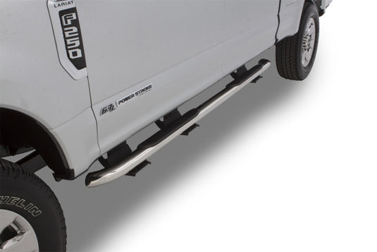 Lund 2019 Ford Ranger 3in. Round Bent SS Nerf Bars - Polished