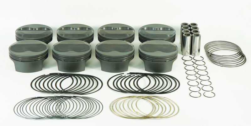 Load image into Gallery viewer, Mahle MS Piston Set SBC 414ci 4.125in Bore 3.875in Stroke 6.0in Rod .927 Pin 4cc 13.3 CR Set of 8
