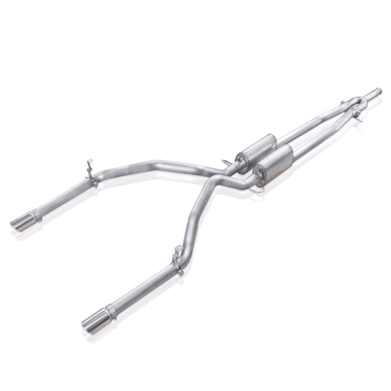 Load image into Gallery viewer, Stainless Works Chevy Silverado/GMC Sierra 2007-16 5.3L/6.2L Exhaust Y-Pipe Under Bumper Exit
