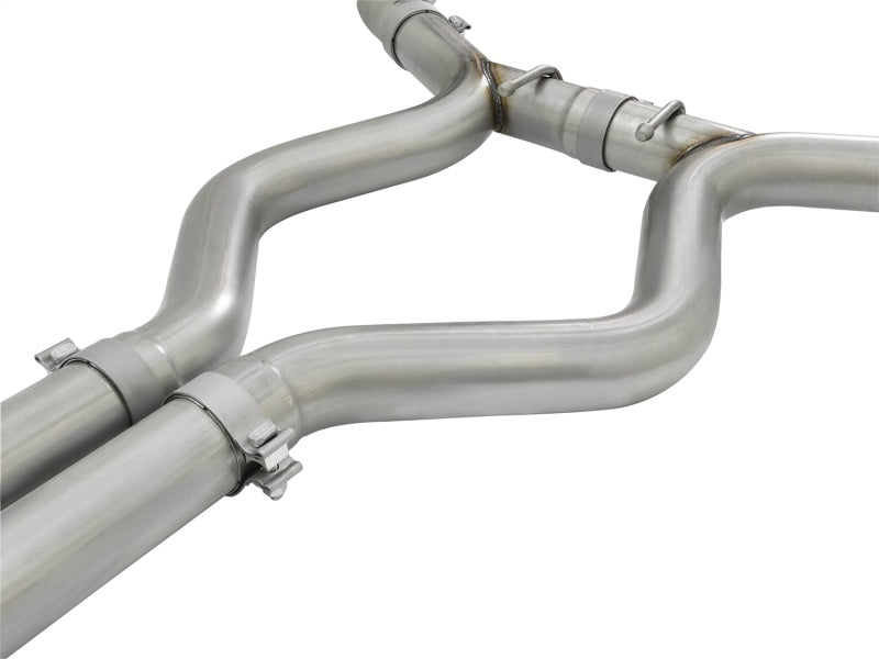 Load image into Gallery viewer, aFe MACHForce XP 3in 304 SS Cat-Back Exhausts w/ Black Tips 15-17 Ford Mustang GT V8-5.0L/V6-3.7L
