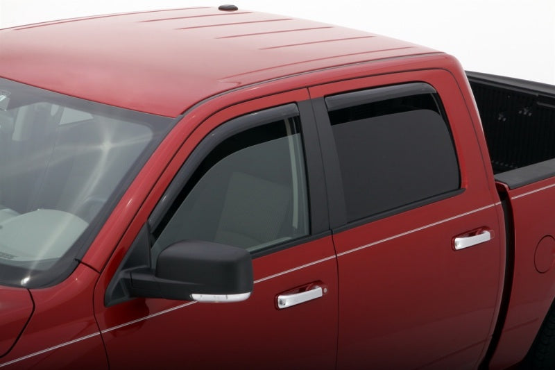 Load image into Gallery viewer, AVS 09-18 Dodge RAM 1500 Crew Cab Ventvisor In-Channel Front &amp; Rear Window Deflectors 4pc - Smoke
