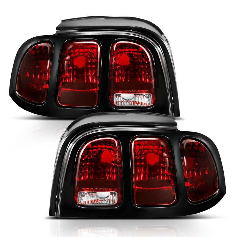 Load image into Gallery viewer, ANZO 1994-1998 Ford Mustang Taillight Dark Red Lens (OE Style)
