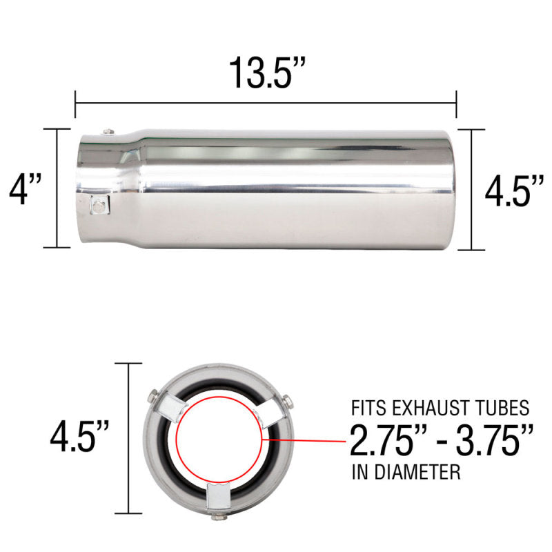 Load image into Gallery viewer, Spectre Exhaust Tip 4-1/2in. OD / Pencil
