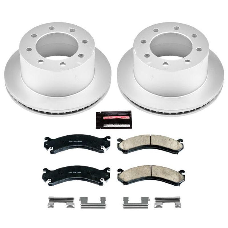 Load image into Gallery viewer, Power Stop 01-06 Chevrolet Silverado 3500 Rear Z17 Evolution Geomet Coated Brake Kit
