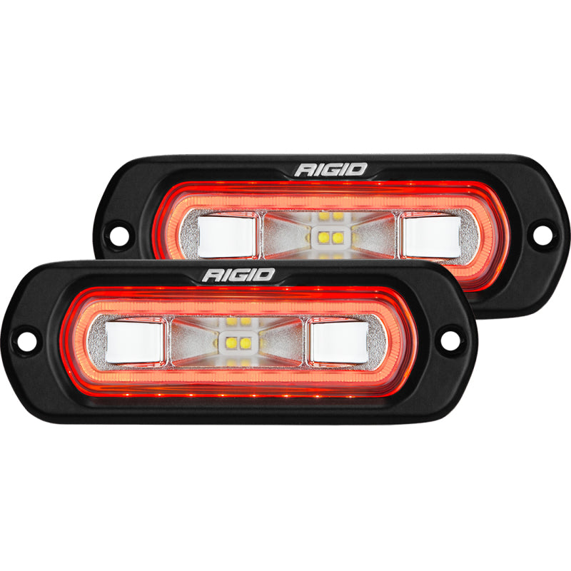 Load image into Gallery viewer, Rigid Industries SR-L Series Flush Mount LED Spreader Pair w/ Red Halo - Universal

