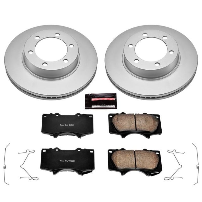 Load image into Gallery viewer, Power Stop 01-07 Toyota Sequoia Front Z17 Evolution Geomet Coated Brake Kit
