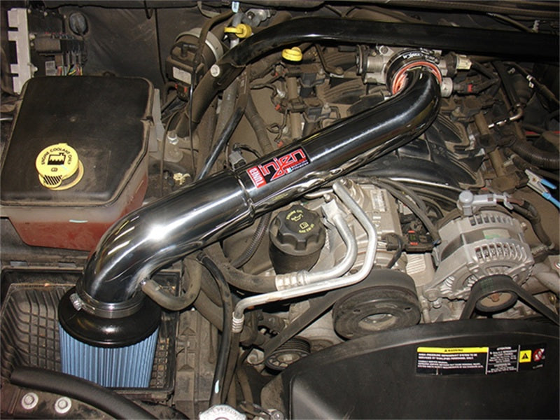 Load image into Gallery viewer, Injen 05-07 Jeep Grand Cherokee WK 4.7L V8 Wrinkle Black Tuned Air Intake w/ MR Tech
