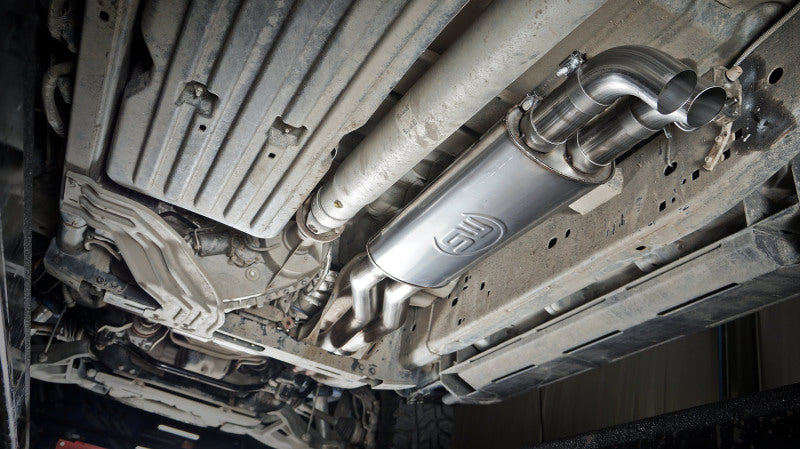 Load image into Gallery viewer, Stainless Works 2011-14 Ford F-150 Raptor Exhaust X-Pipe Resonator Dump In Front Of Rear Axle
