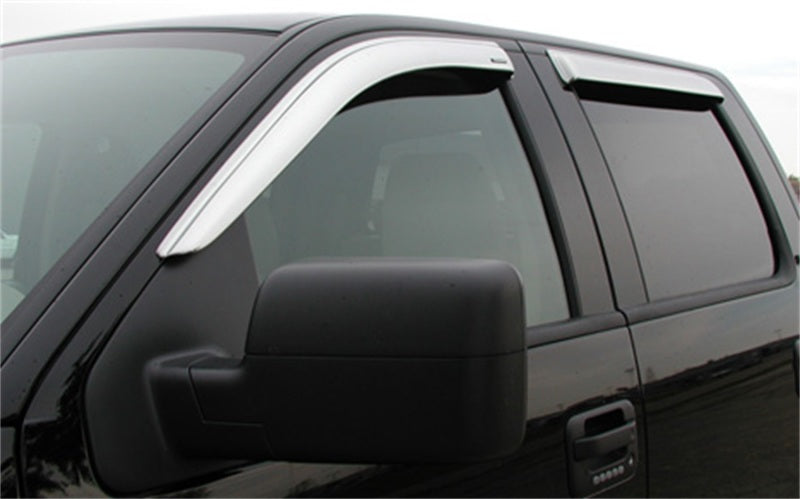 Load image into Gallery viewer, Stampede 2004-2014 Ford F-150 Extended Cab Pickup Tape-Onz Sidewind Deflector 4pc - Chrome
