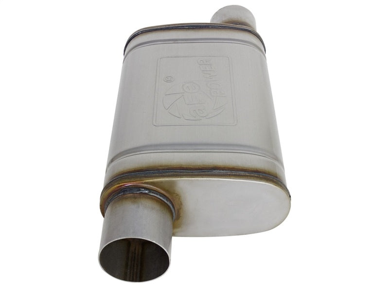 Load image into Gallery viewer, aFe MACH Force-Xp 409 SS Muffler 3in ID Offset/Offset x 4in H x 9in W x 14in L - Oval Body
