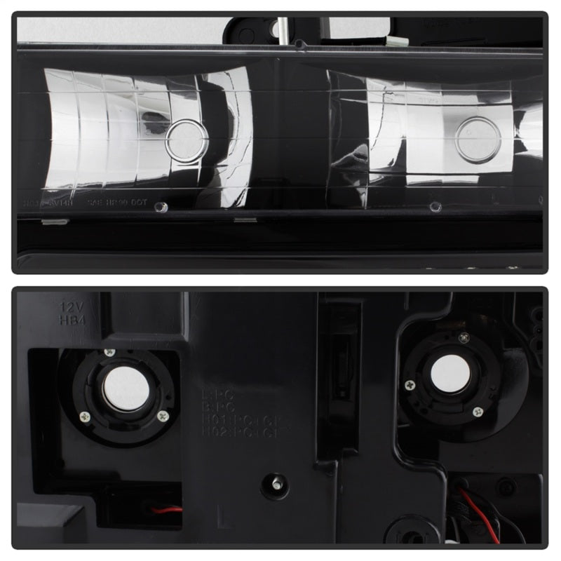 Load image into Gallery viewer, xTune 92-94 Blazer Full Size Corner/LED Bumper Headlights Black HD-JH-CCK88-LED-AM-BK-SET
