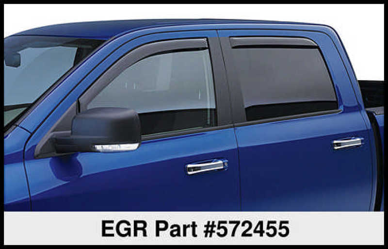 Load image into Gallery viewer, EGR 02-08 Dodge F/S Pickup Quad Cab In-Channel Window Visors - Set of 4 - Matte
