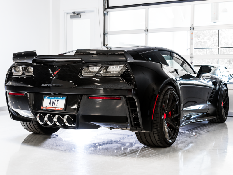 Load image into Gallery viewer, AWE Tuning 14-19 Chevy Corvette C7 Z06/ZR1 (w/AFM) Track Edition Axle-Back Exhaust w/Chrome Tips
