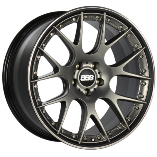 BBS CH-RII 21x10 5x120 ET38 Satin Platinum Center Black Lip SS Rim Prot Wheel PFS Req w/MS Etching