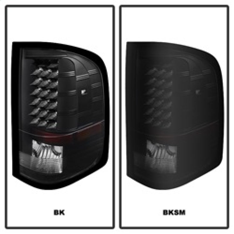 Load image into Gallery viewer, xTune Chevy Silverado 07-13 LED Tail Lights Black Smoke ALT-JH-CS07-LED-BKSM
