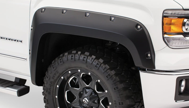 Load image into Gallery viewer, Bushwacker 14-15 Chevy Silverado 1500 Pocket Style Flares 2pc - Black
