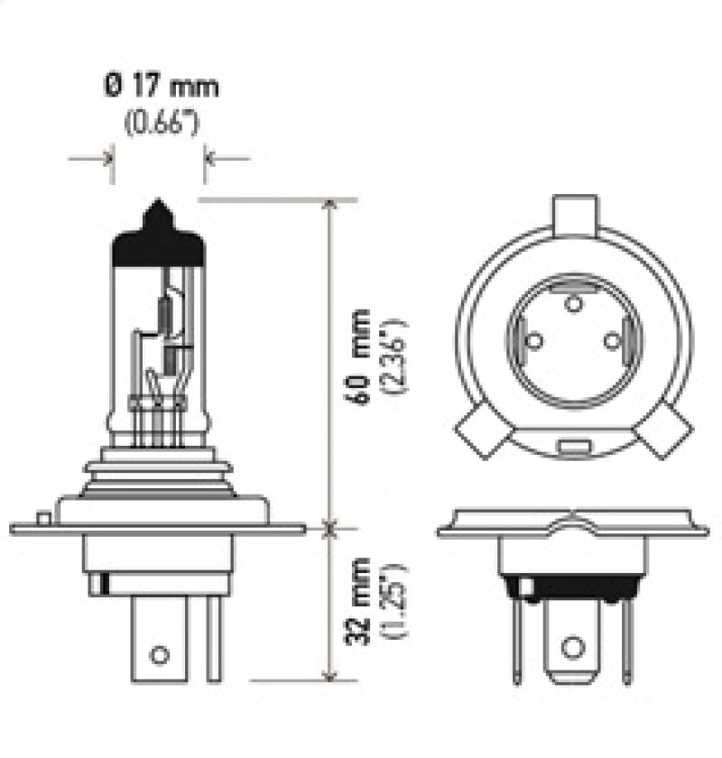 Load image into Gallery viewer, Hella Halogen H4 12V 60/55W Bulb
