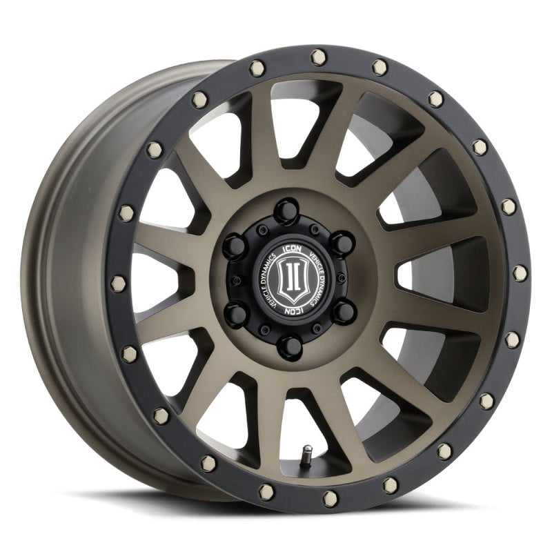 Load image into Gallery viewer, ICON Compression 17x8.5 6x5.5 25mm Offset 5.75in BS 95.1mm Bore Bronze Wheel
