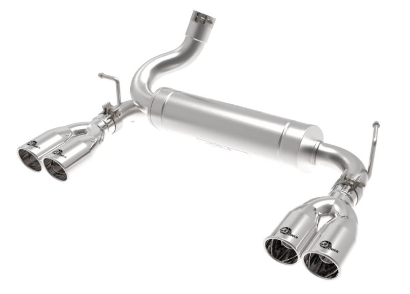 Load image into Gallery viewer, aFe Vulcan Series 2.5in 304 SS Axle-Back Exhaust Polished 07-18 Jeep Wrangler (JK) V6-3.6/3.8L

