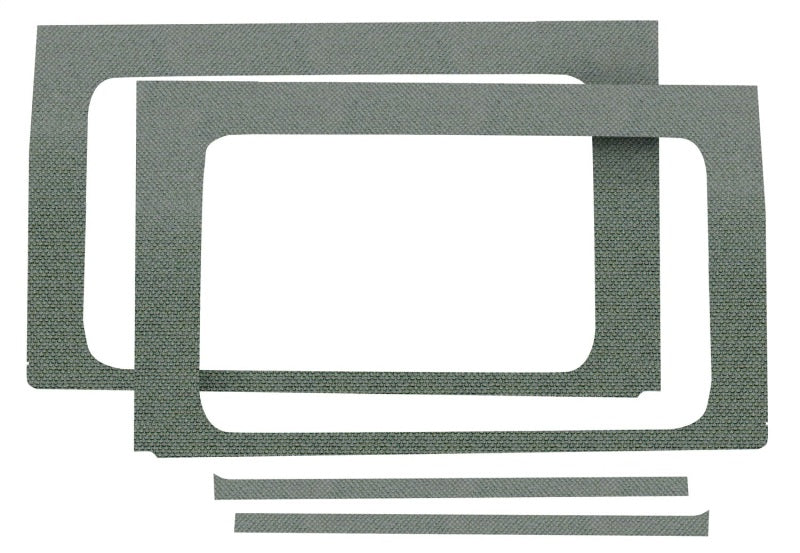 Load image into Gallery viewer, DEI 18-23 Jeep Wrangler JL 4-Door Boom Mat Rear Side Window Trim - 4 Piece - Gray
